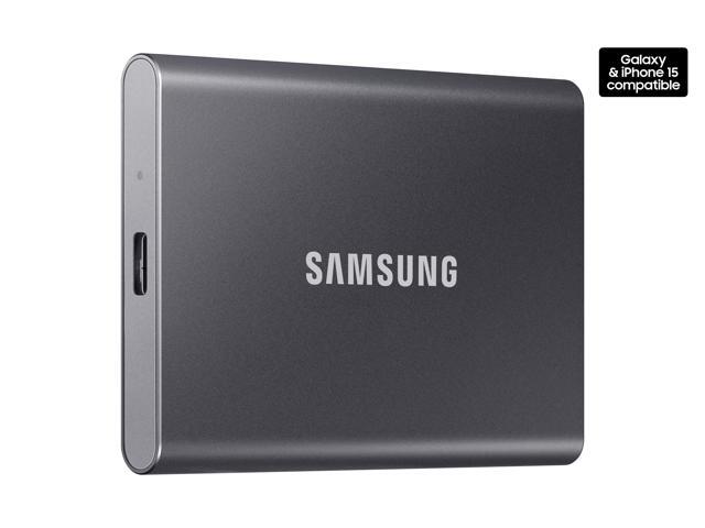 Samsung - T7 4TB External USB 3.2 Gen 2 Portable SSD with Hardware Encryption - Titan Gray - image 3