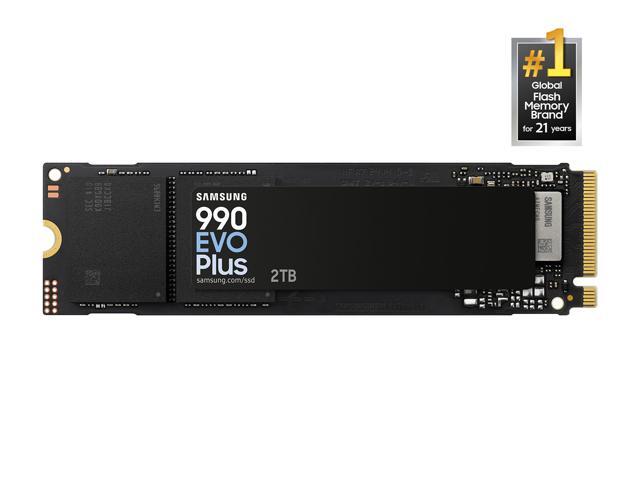 SAMSUNG 990 EVO PLUS SSD 2TB, PCIe Gen 4x4 Gen 5x2 M.2 2280, Speeds Up-to 7,250 MB/s, Upgrade Storage for PC/Laptops, HMB Technology and.