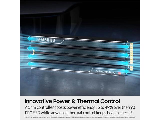 Samsung - – 9100 PRO 2TB with Heatsink Internal SSD PCIe Gen 5x4 NVMe, Speeds Up to 14700 MB/s - image 9