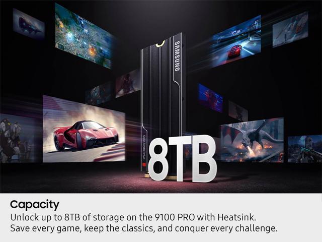 Samsung - SSD 9100 PRO with Heatsink 8TB Internal SSD, PCIe 5.0x4 M.2 - image 8