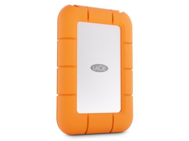 LaCie - Rugged Mini SSD 1TB Solid State Drive - USB 3.2 Gen 2x2, speeds up to 2000MB/s (STMF1000400) - Silver and Orange - image 4