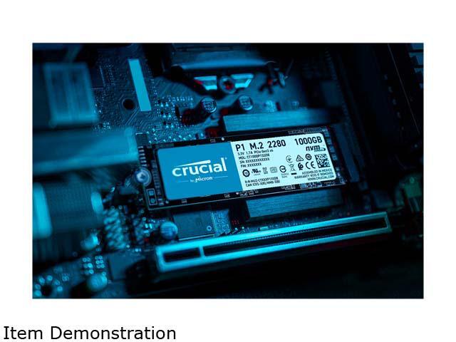 Crucial P1 1TB 3D NAND NVMe PCIe Internal SSD, up to 2000 MB/s - CT1000P1SSD8