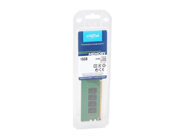 Crucial 16GB 288-Pin PC RAM DDR4 3200 (PC4 25600) Desktop Memory Model CT16G4DFRA32A