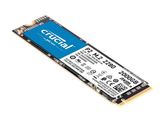 Crucial P2 2TB 3D NAND NVMe PCIe M.2 SSD Up to 2400 MB/s - CT2000P2SSD8