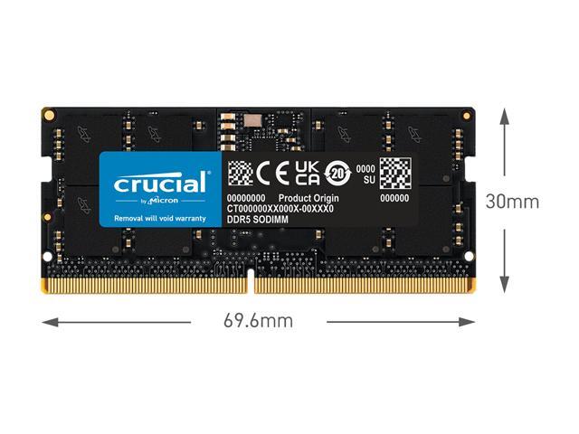 Crucial - 16GB DDR5 5600MHz C46 SODIMM Laptop Memory - Black - image 6