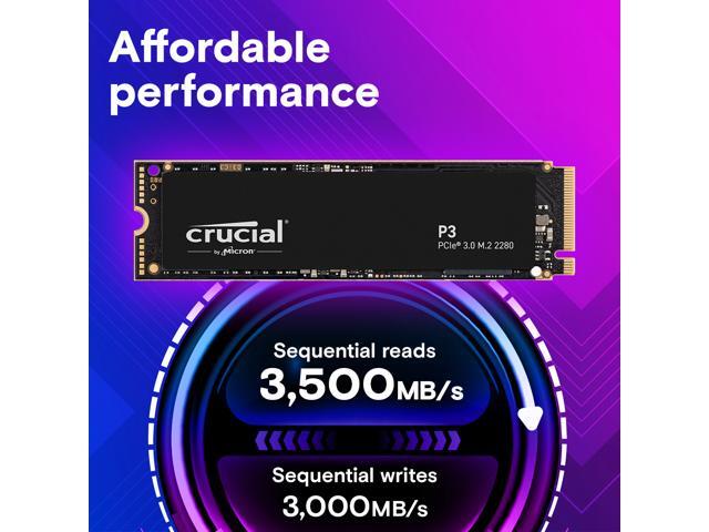 Crucial - P3 1TB Internal SSD PCIe Gen 3 x4  NVMe - image 5