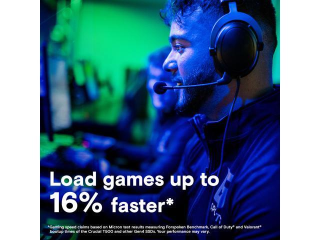 Crucial - T500 2TB Internal SSD PCIe Gen 4x4 NVMe M.2 with Heatsink for PS5 - image 6