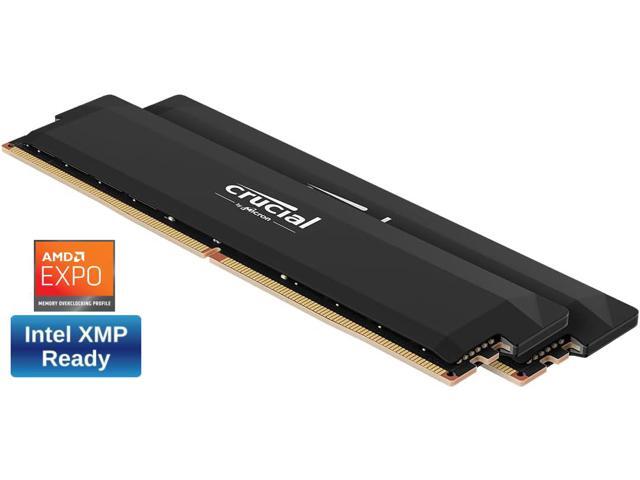 Crucial - Pro Overclocking 32GB (2x16GB) DDR5 6000MHz C36 UDIMM Desktop Memory - Black - image 3