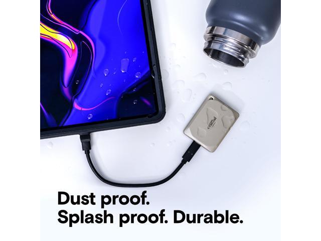 Crucial - X9 Pro for Mac 2TB External USB-C SSD - Starlight - image 4