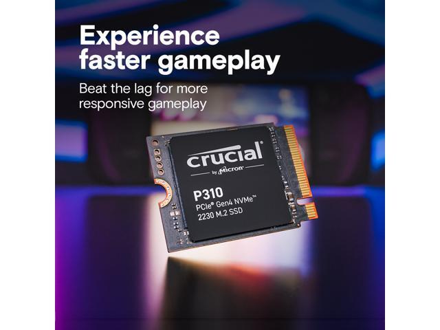 Crucial P310 2TB PCIe Gen4 2230 NVMe M.2 SSD - Up to 7,100 MB/s - Uplevel Your Console - Internal Solid State Drive (PC) - CT2000P310SSD2
