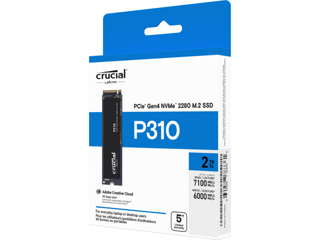 Crucial - P310 4TB Internal SSD PCIe Gen 4 x4 NVMe M.2 - image 8