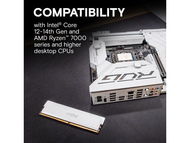 Crucial Pro Overclocking 64GB (2 x 32GB) DDR5 6000 (PC5 48000) Desktop Memory Model CP2K32G60C40U5W