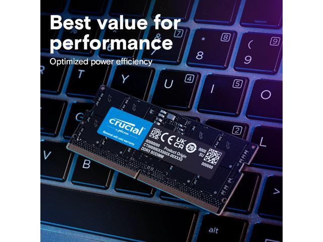 Crucial - 128GB Kit (2x64GB) DDR5 5600MHz C46 SODIMM Laptop Memory - Black - image 6