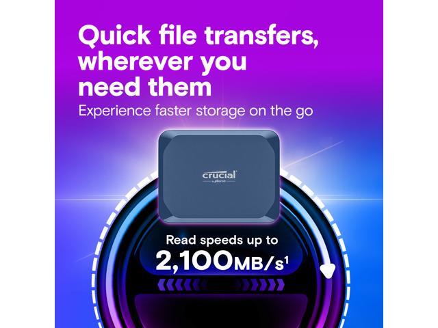 Crucial - X10 1TB External USB-C SSD - Blue - image 4