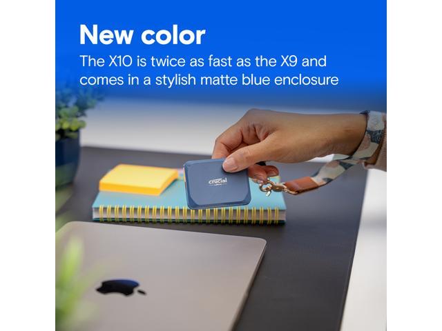 Crucial - X10 1TB External USB-C SSD - Blue - image 7