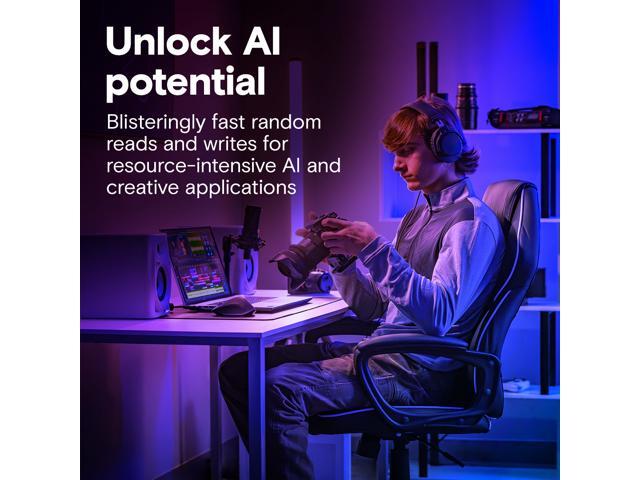 Crucial - T710 4TB Internal SSD PCIe Gen 5 x4 NVMe M.2 with 3D NAND Memory - image 4