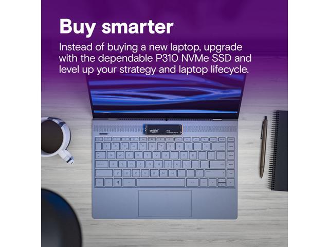 Crucial P310 2TB 2280 PCIe Gen4 3D NAND NVMe M.2 SSD - Up to 7,100 MB/s - Shift up to Gen4, with Acronis Offer, Internal Solid State Drive (PC)