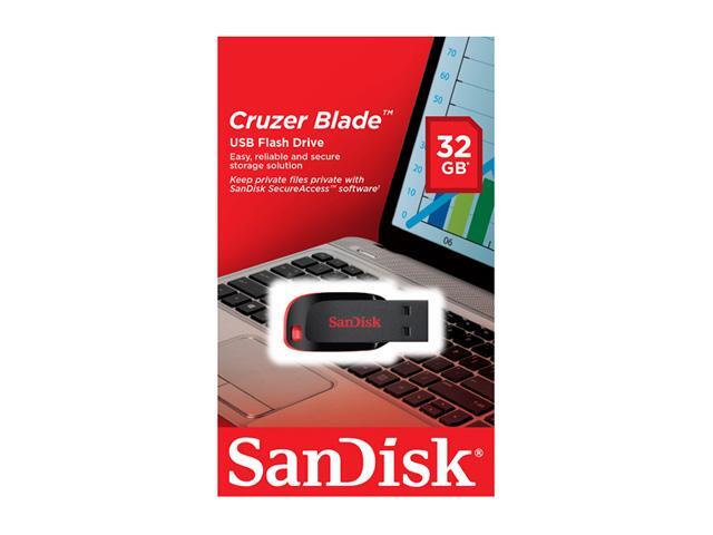 SanDisk 32GB Cruzer Blade CZ50 USB 2.0 Flash Drive (SDCZ50-032G-B35)