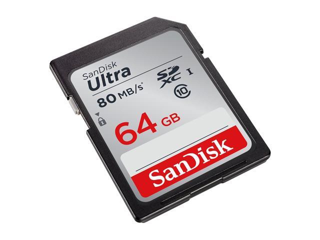 SanDisk 64GB Ultra SDXC UHS-I/Class 10 Memory Card, Speed Up to 80MB/s (SDSDUNC-064G-GN6IN)