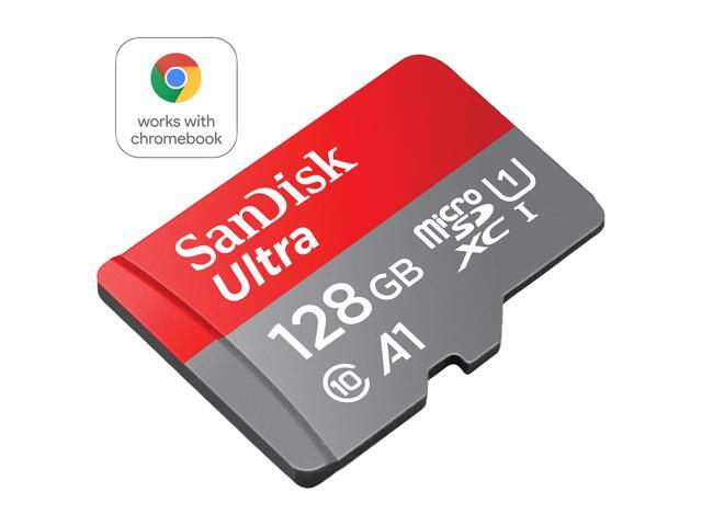 SanDisk 128GB Ultra microSDXC A1 UHS-I/U1 Class 10 Memory Card with Adapter, Speed Up to 100MB/s (SDSQUAR-128G-GN6MA)