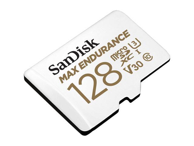 SanDisk 128GB MAX ENDURANCE microSDXC, U3, V30, Memory Card with Adapter for Home Security Cameras and Dash Cams, Speed up to 100MB/s...