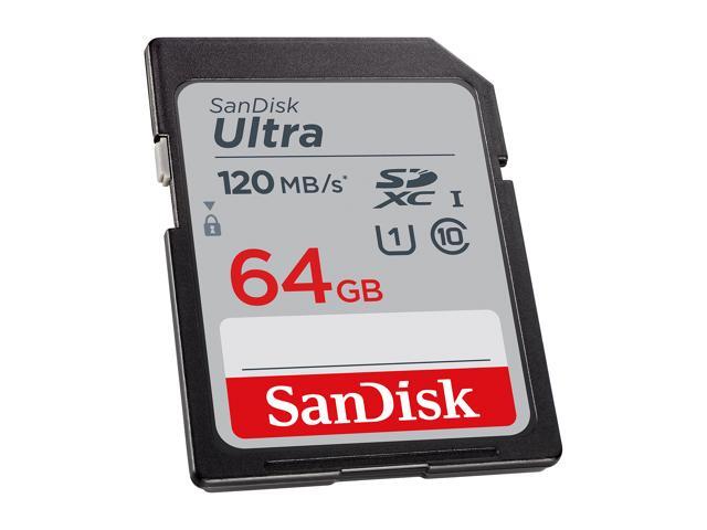 SanDisk 64GB Ultra SDXC UHS-I / Class 10 Memory Card, Speed Up to 120MB/s (SDSDUN4-064G-GN6IN)