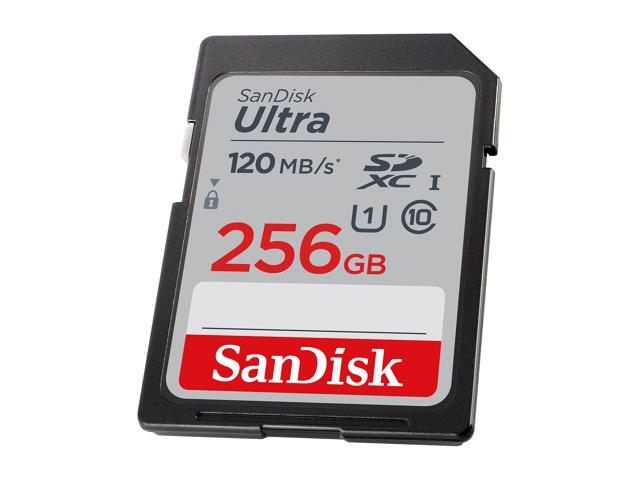 SanDisk 256GB Ultra SDXC UHS-I / Class 10 Memory Card, Speed Up to 120MB/s (SDSDUN4-256G-GN6IN)