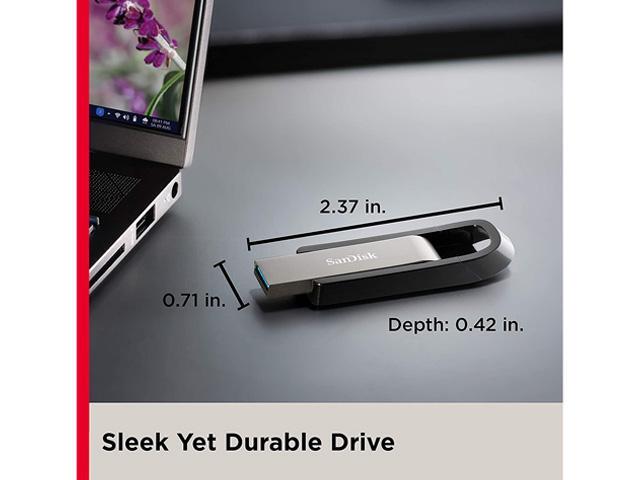 SanDisk 256GB Extreme Go USB 3.2 Type-A Flash Drive, Speed Up to 400MB/s (SDCZ810-256G-G46)