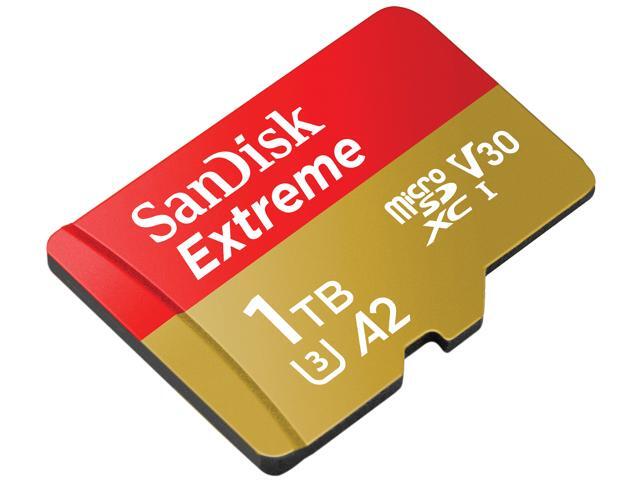 SanDisk 1TB Extreme microSD UHS-I/U3 A2 Memory Card Speed Up to 190MB/s (SDSQXAV-1T00-GN6MA)