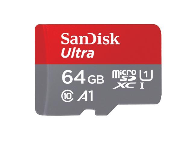 UPC 619659200541 product image for SanDisk 64GB Ultra microSDXC A1 UHS-I/U1 Class 10 Memory Card with Adapter, Spee | upcitemdb.com