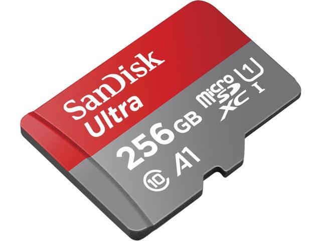 SanDisk 256GB Ultra microSDXC A1 UHS-I/U1 Class 10 Memory Card with Adapter, Speed Up to 150MB/s (SDSQUAC-256G-GN6MA)