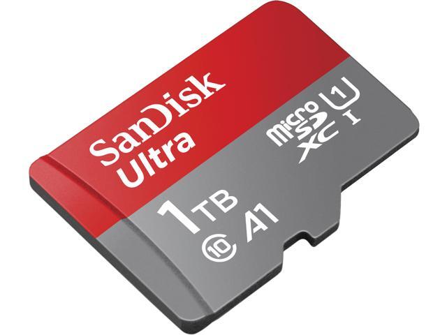 SanDisk 1TB Ultra microSDXC A1 UHS-I/U1 Class 10 Memory Card with Adapter, Speed Up to 150MB/s (SDSQUAC-1T00-GN6MA)
