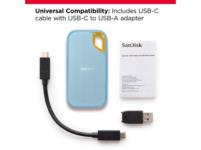 SanDisk - Extreme Portable 4TB External USB-C NVMe SSD - Sky Blue - image 5