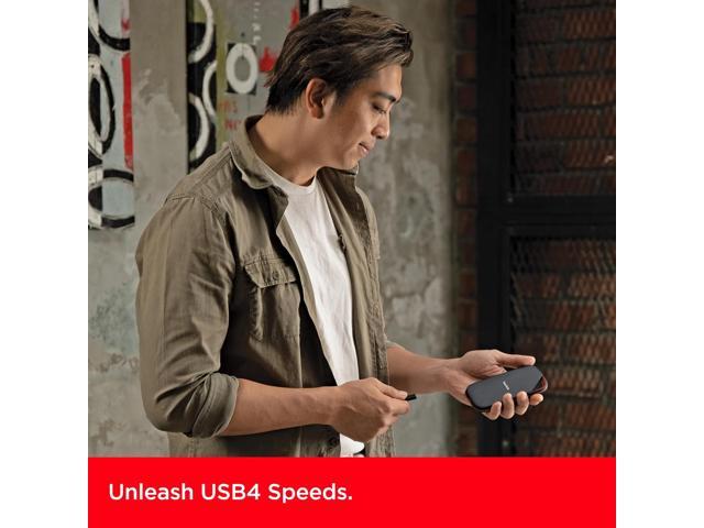 SanDisk Extreme PRO with USB4, 2TB, 40Gbps, up to 3800 MB/s read speed and up to 3700MB/s write speed