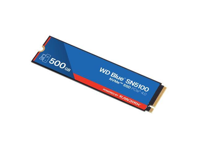 WD Blue SN5100 500GB NVMe SSD, PCIe Gen 4.0, up to 6,600 MB/s read speeds