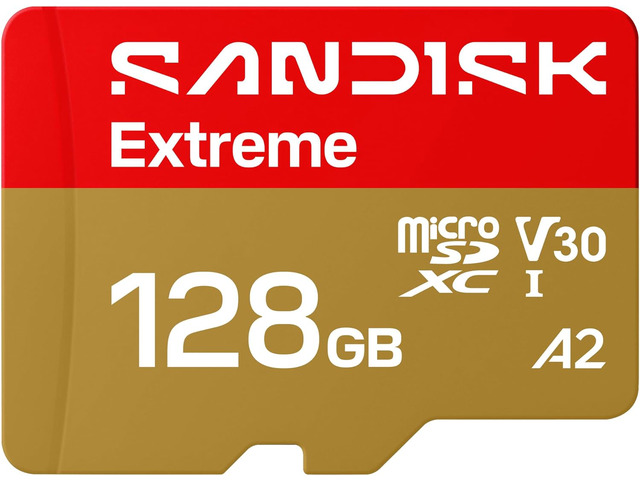 SANDISK 128GB Extreme microSD UHS-I Card - Up to 245MB/s Read Speed and 120MB/s Write Speed, 5.3K Video, 4K UHD Video, high-Performance for Action...
