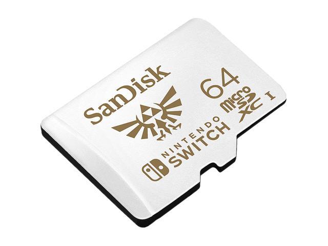 SanDisk 64GB microSDXC UHS-I for Nintendo Switch, Speed Up to 100MB/s (SDSQXAT-064G-GNCZN)