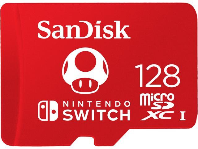 SanDisk 128GB microSDXC UHS-I for Nintendo Switch, Speed Up to 100MB/s (SDSQXAO-128G-GNCZN)