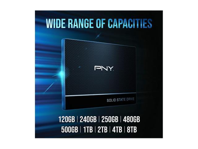 PNY CS900 2.5' 240GB SATA III 3D NAND Internal Solid State Drive (SSD) SSD7CS900-240-RB