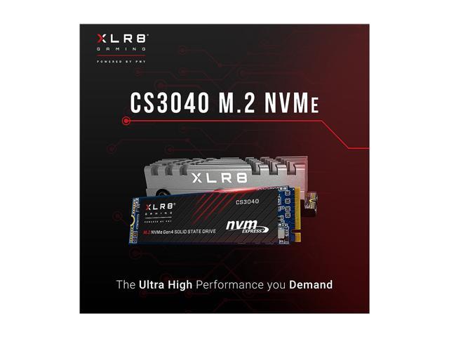 PNY XLR8 CS3040 2TB M.2 NVMe Gen4 x4 Internal Solid State Drive (SSD) - M280CS3040-2TB-RB