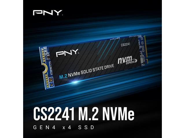 PNY - CS2241 500GB M.2 NVMe Gen4 x4 Internal Solid State Drive (SSD) - M280CS2241-500-RB - image 2