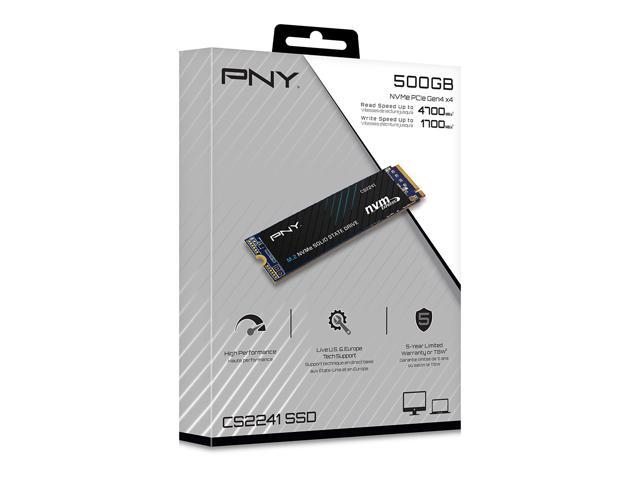 PNY - CS2241 500GB M.2 NVMe Gen4 x4 Internal Solid State Drive (SSD) - M280CS2241-500-RB - image 7