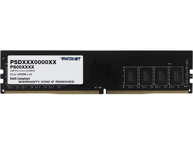 Patriot Signature Line 8GB 288-Pin PC RAM DDR4 3200 (PC4 25600) Desktop Memory Model PSD48G320081