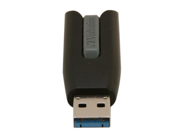 Verbatim 32GB Store 'n' Go V3 USB 3.0 Flash Drive, Black/Gray Model 49173