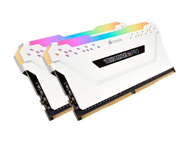CORSAIR Vengeance RGB Pro 16GB (2 x 8GB) 288-Pin DDR4 DRAM DDR4 3000 (PC4 24000) Desktop Memory Model CMW16GX4M2C3000C15W