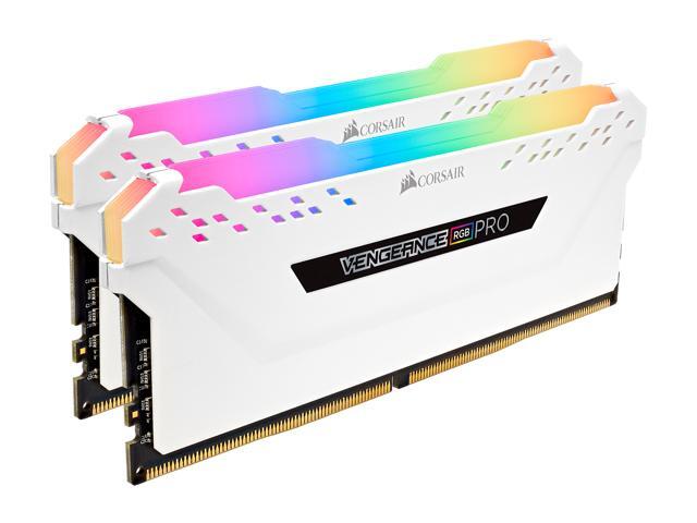 CORSAIR Vengeance RGB Pro 16GB (2 x 8GB) 288-Pin DDR4 DRAM DDR4 3000 (PC4 24000) Desktop Memory Model CMW16GX4M2C3000C15W