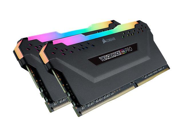 CORSAIR Vengeance RGB Pro 16GB (2 x 8GB) 288-Pin DDR4 DRAM DDR4 3000 (PC4 24000) Desktop Memory Model CMW16GX4M2C3000C15