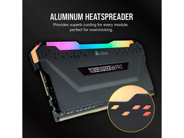 CORSAIR Vengeance RGB Pro 16GB (2 x 8GB) 288-Pin DDR4 DRAM DDR4 2666 (PC4 21300) Desktop Memory Model CMW16GX4M2A2666C16