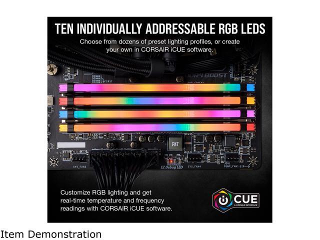 CORSAIR Vengeance RGB Pro 16GB (2 x 8GB) 288-Pin DDR4 DRAM DDR4 2666 (PC4 21300) Desktop Memory Model CMW16GX4M2A2666C16
