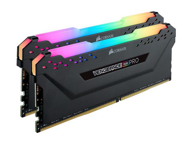 CORSAIR Vengeance RGB Pro 16GB (2 x 8GB) 288-Pin DDR4 DRAM DDR4 3000 (PC4 24000) Desktop Memory Model CMW16GX4M2D3000C16